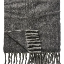 Sale IB Laursen Plaid aus Wolle mit Fransen