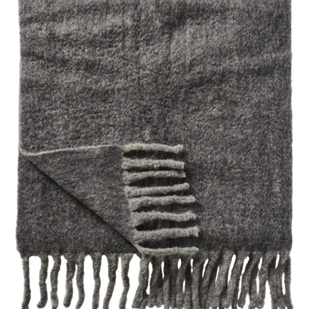 Sale IB Laursen Plaid aus Wolle mit Fransen
