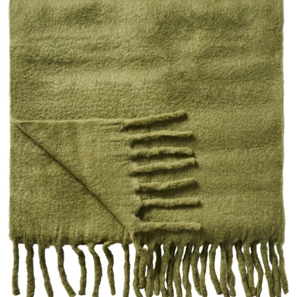 Sale IB Laursen Plaid aus Wolle mit Fransen