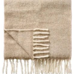 Sale IB Laursen Plaid aus Wolle mit Fransen