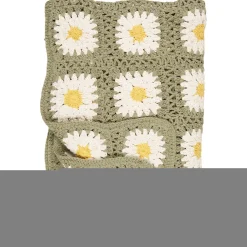 Outlet IB Laursen Plaid gehäkelt mit Blumenmuster