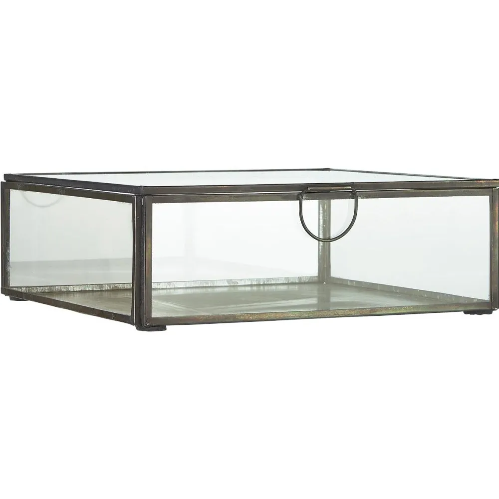 Clearance IB Laursen Quadratische Glasbox mit Deckel