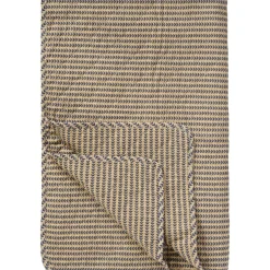 Online IB Laursen Quilt braun mit dunkelblauen Stängeln