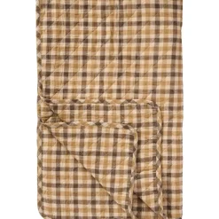 Hot IB Laursen Quilt mit braunem Karomuster