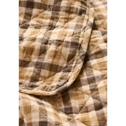 Hot IB Laursen Quilt mit braunem Karomuster