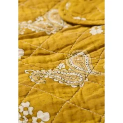 Sale IB Laursen Quilt mustard mit Paisleymuster, gesteppte Decke