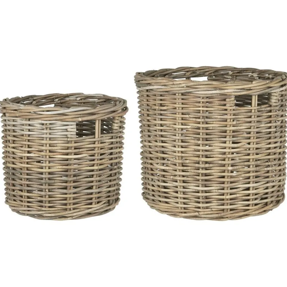 New IB Laursen Rattan Korbsatz mit Griffen