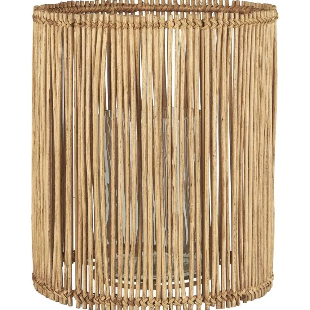 Hot IB Laursen Runder Kerzenhalter Rattan