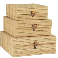 New IB Laursen Schachtelsatz Bambus im 3er Set