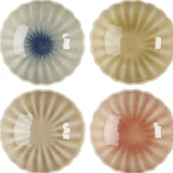 Best Ib Laursen Steingut Schale Blumenförmig 4er Set