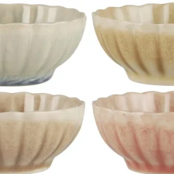 Best Ib Laursen Steingut Schale Blumenförmig 4er Set