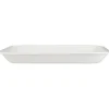 Sale IB Laursen Tablett aus Emaille weiß mit weißer Kante
