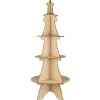 Clearance IB Laursen Tannenbaum Display mit 4 Ablagen aus Holz