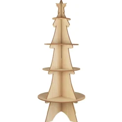 Clearance IB Laursen Tannenbaum Display mit 4 Ablagen aus Holz