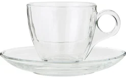 Best IB Laursen Tasse mit Untertasse Glas