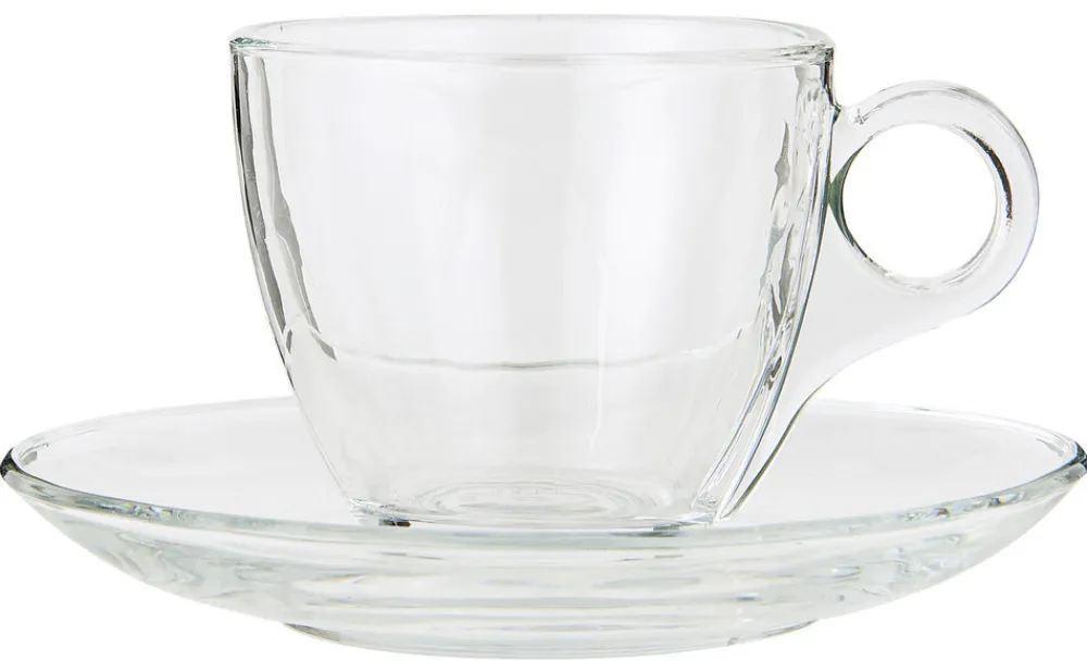 Best IB Laursen Tasse mit Untertasse Glas