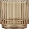 Outlet IB Laursen Teelichtglas gerillt Valencia Narrow