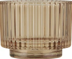 Outlet IB Laursen Teelichtglas gerillt Valencia Narrow