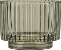 Outlet IB Laursen Teelichtglas gerillt Valencia Narrow