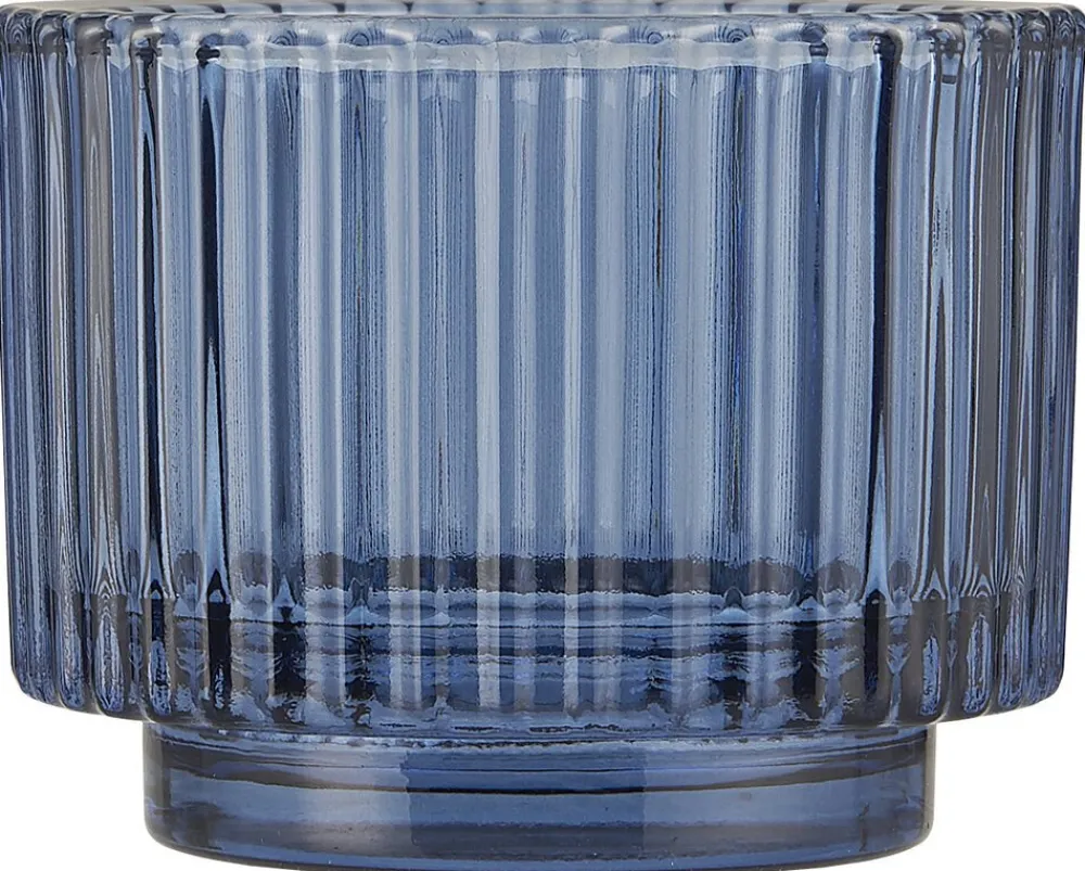 Outlet IB Laursen Teelichtglas gerillt Valencia Narrow