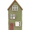 Clearance IB Laursen Teelichthaus aus Keramik Nyhavn braune Tür