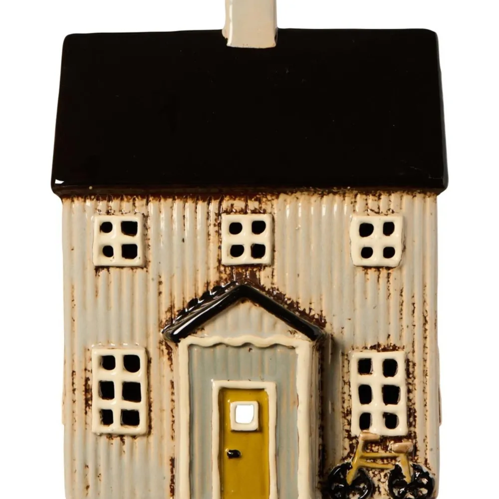 Discount IB Laursen Teelichthaus Visby braun mit schwarzem Dach