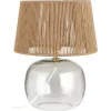 New IB Laursen Tischlampe Ghana aus Glas und Jute