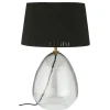 Hot IB Laursen Tischlampe Kairo Glas mit Juteschirm