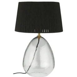 Hot IB Laursen Tischlampe Kairo Glas mit Juteschirm