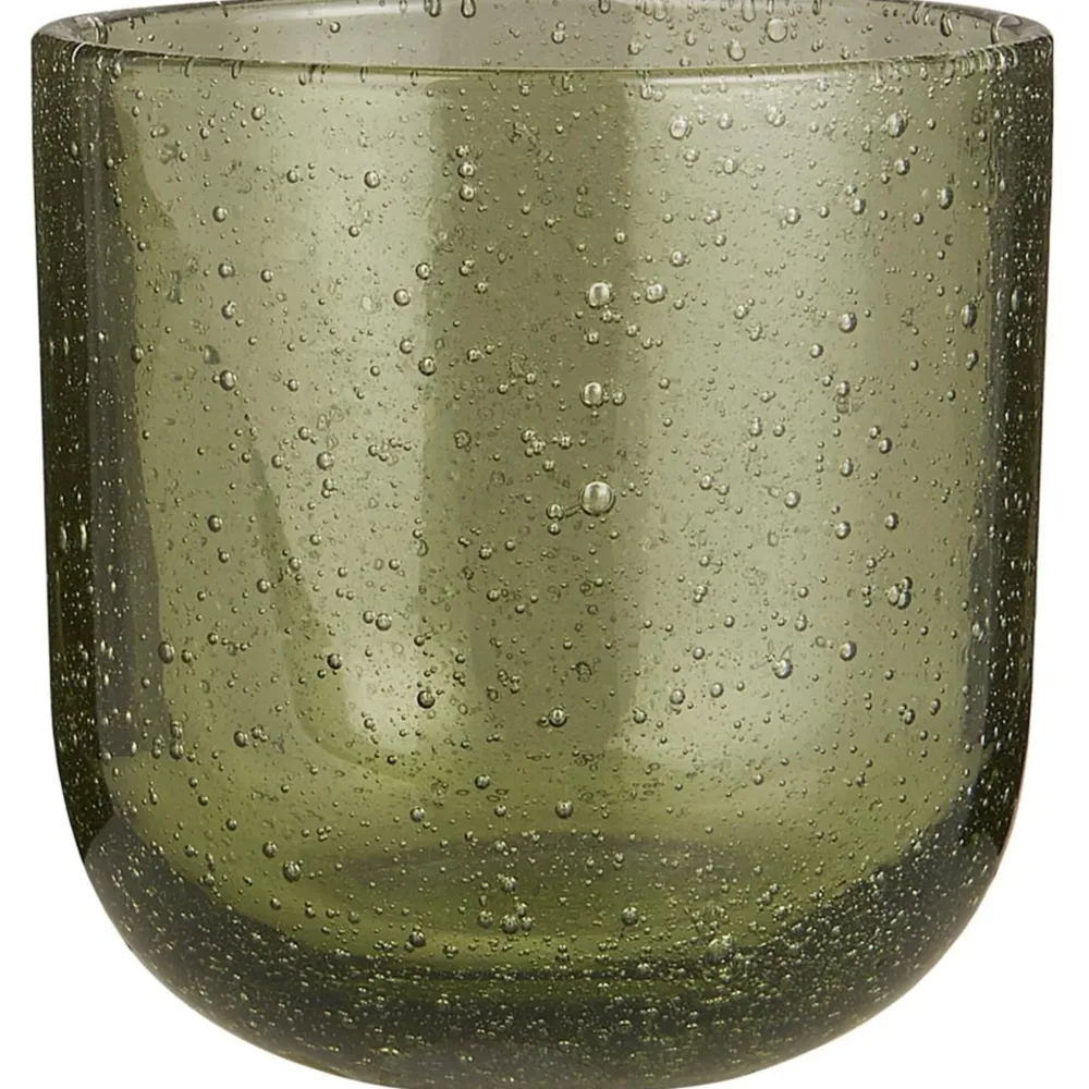 Online IB Laursen Trinkglas Vercelli grün mit Bläschen
