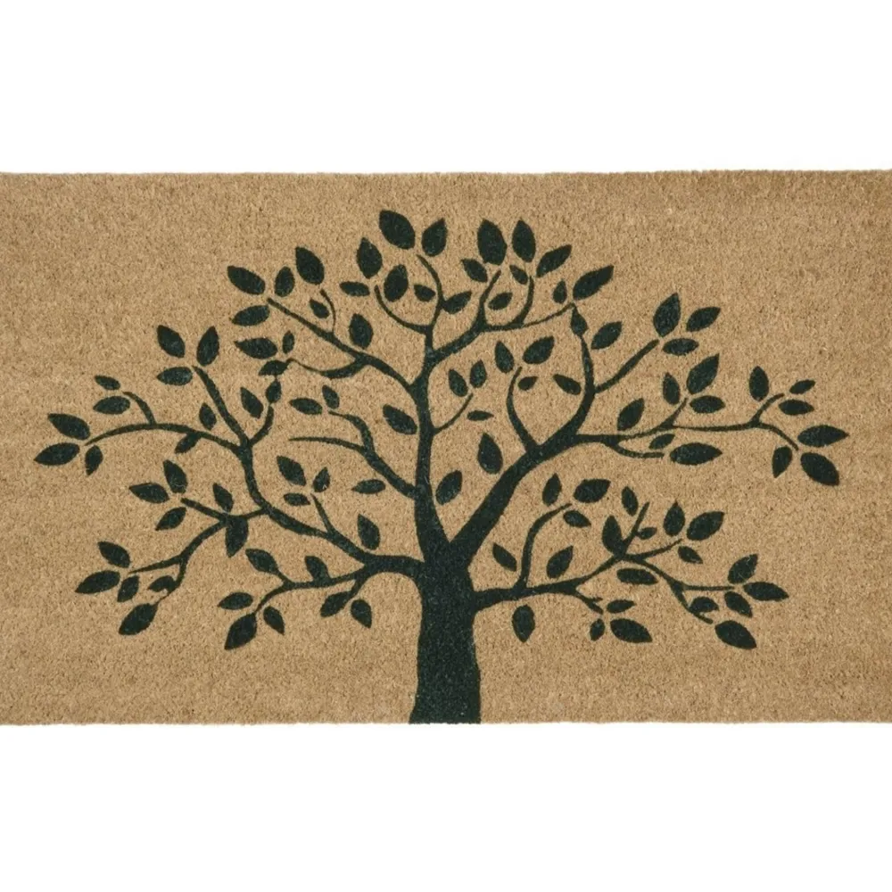 Sale IB Laursen Türmatte Fußmatte mit Baum Motiv, Kokos