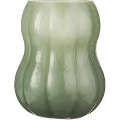 Best IB Laursen Vase mit Rillen Veneto durchgefärbtes Glas