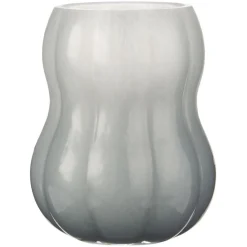 Best IB Laursen Vase mit Rillen Veneto durchgefärbtes Glas