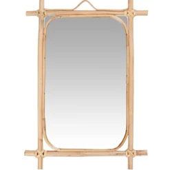Outlet IB Laursen Wandspiegel Bambuskante