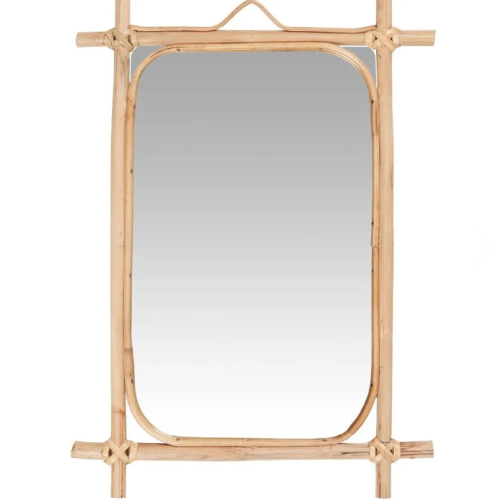 Outlet IB Laursen Wandspiegel Bambuskante