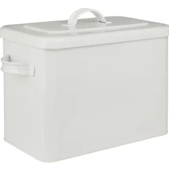 New IB Laursen Weiße Metall Box mit Deckel