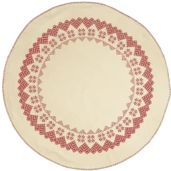 Discount IB Laursen Weihnachtsbaumteppich mit Randstickerei