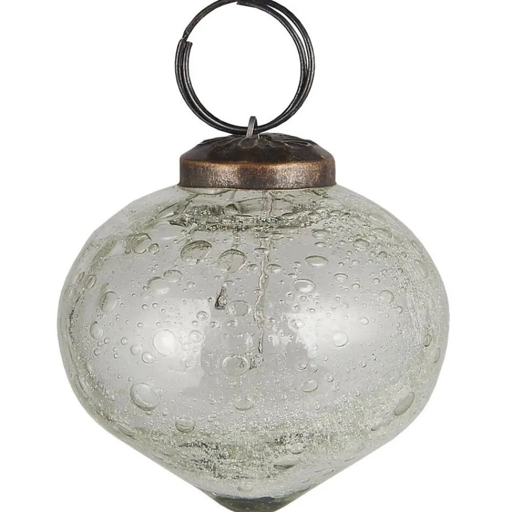 Sale Ib Laursen Weihnachtskugel bubbled Glas zwiebelförmig