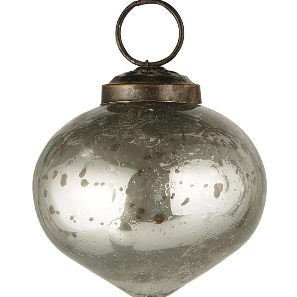Sale Ib Laursen Weihnachtskugel bubbled Glas zwiebelförmig