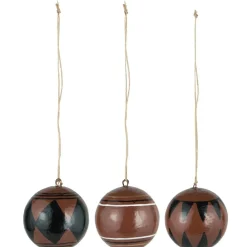 Clearance IB Laursen Weihnachtskugel 3er-Set aus Pappmaché