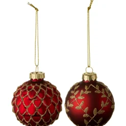 Clearance IB Laursen Weihnachtskugel zum Hängen Glitter 2er