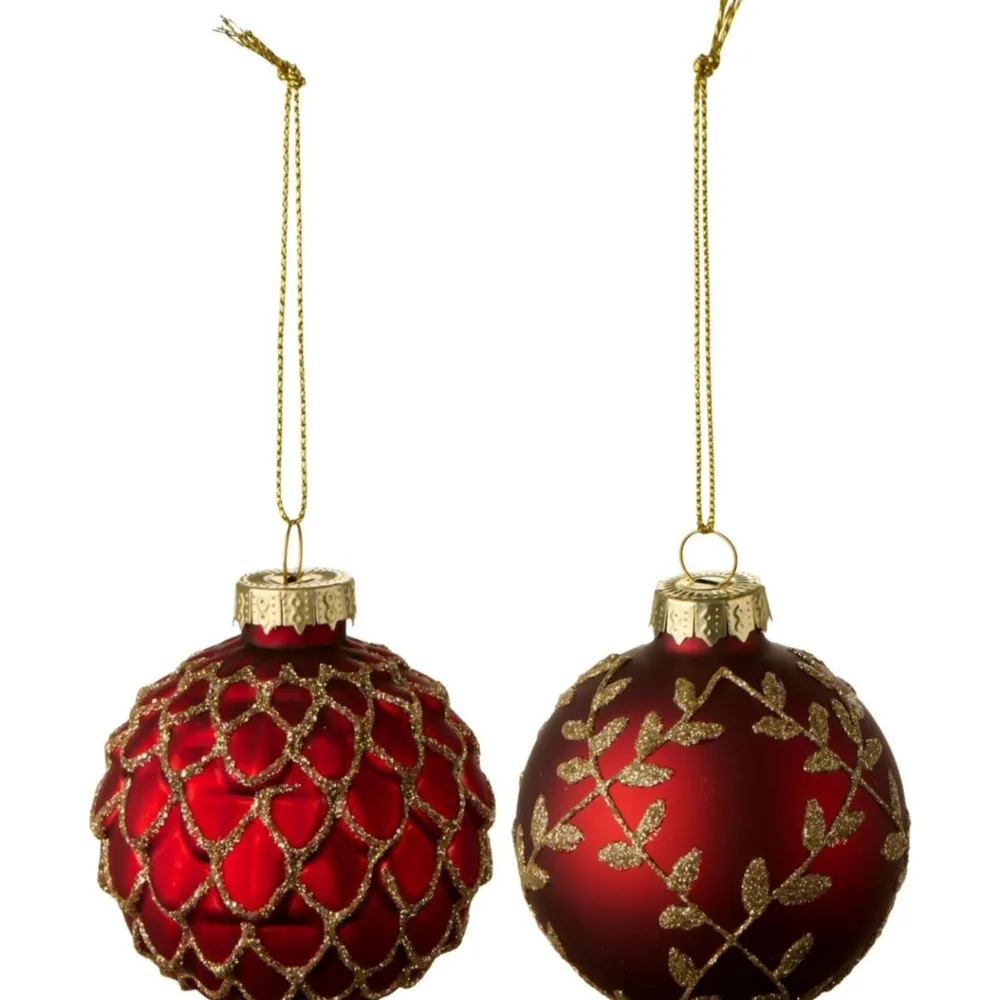 Clearance IB Laursen Weihnachtskugel zum Hängen Glitter 2er