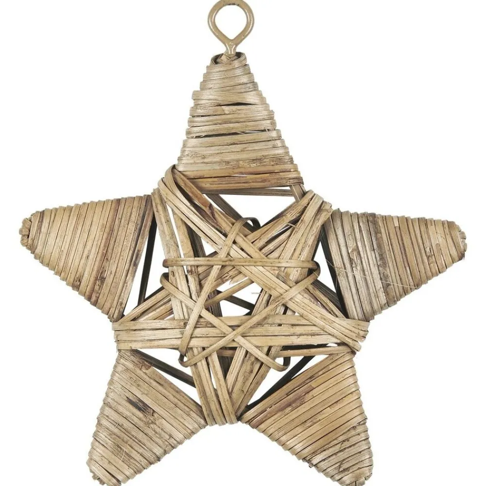 IB Laursen Weihnachtsstern Rattan