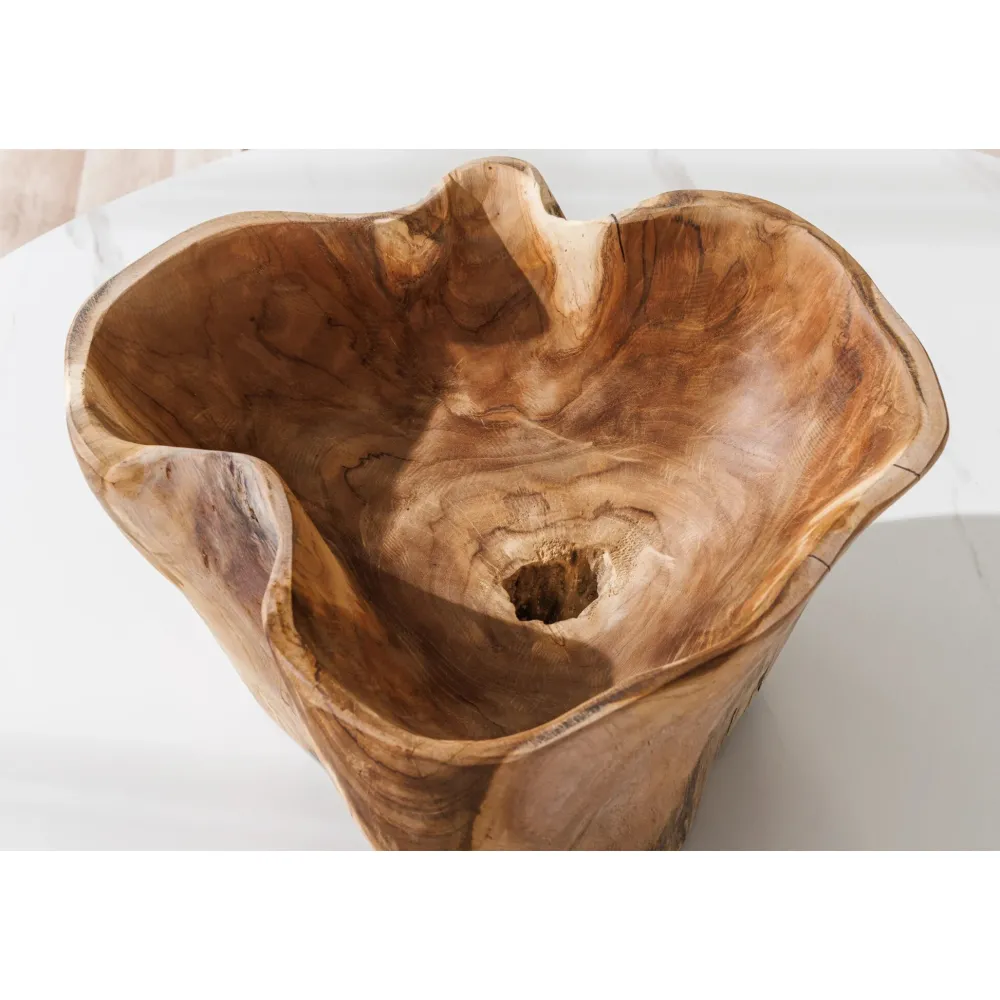 Clearance Invicta Dekoschale aus Teakholz Flowers
