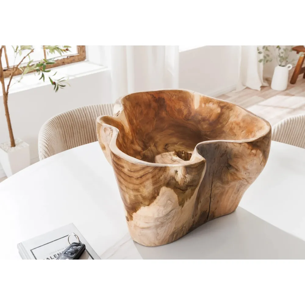 Clearance Invicta Dekoschale aus Teakholz Flowers