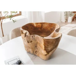 Clearance Invicta Dekoschale aus Teakholz Flowers