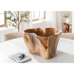 Clearance Invicta Dekoschale aus Teakholz Flowers