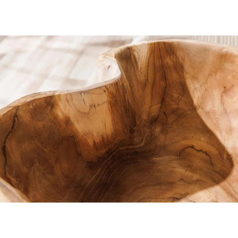 Clearance Invicta Dekoschale aus Teakholz Flowers