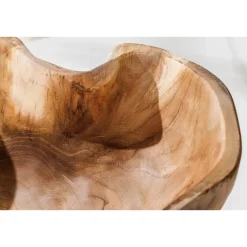 Clearance Invicta Dekoschale aus Teakholz Flowers