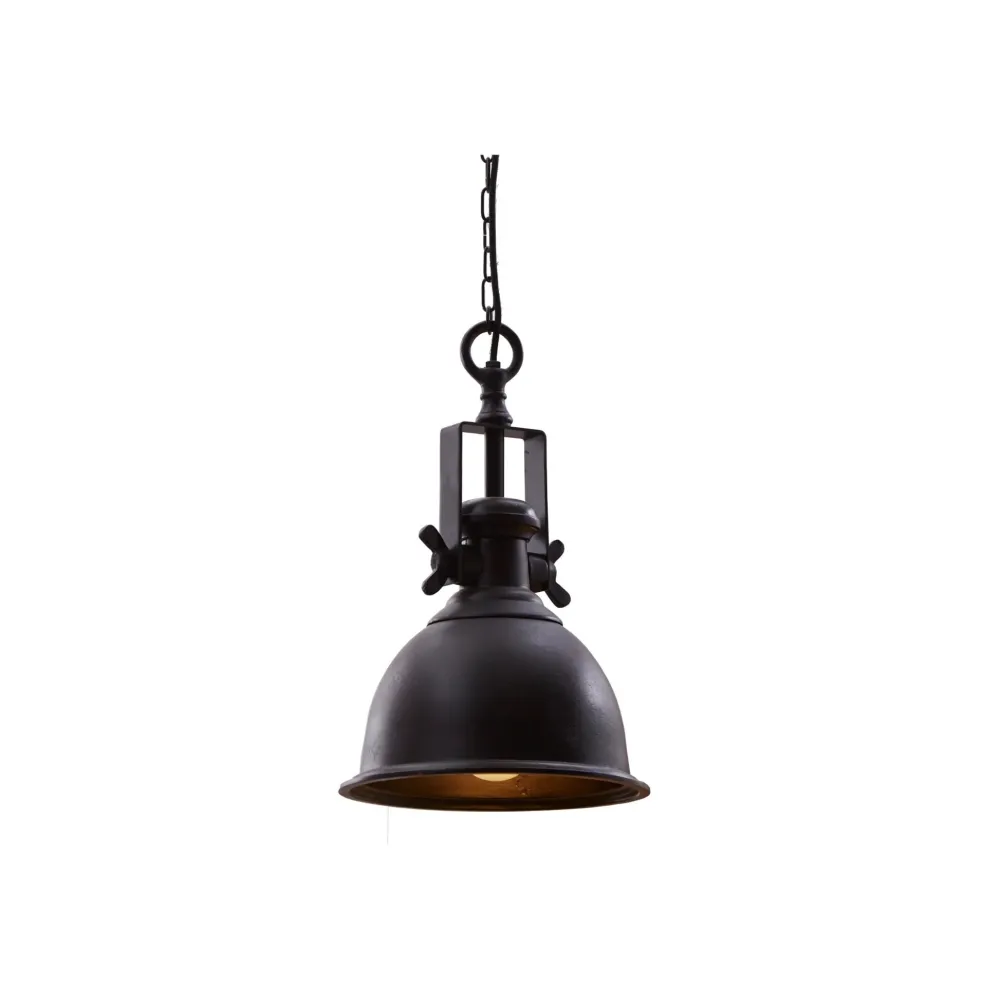 Sale Invicta Pendelleuchte Industrial Metall schwarz Industriestil